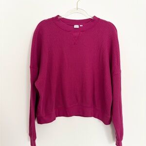 GAP Women's Fuchsia Crew Neck Sweater